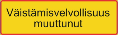 Liikennemerkki 9516: Väistämisvelvollisuus muuttunut